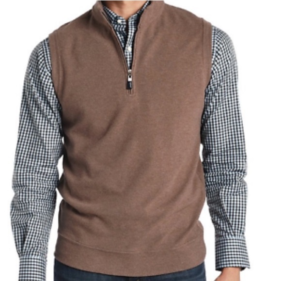 Peter Millar Other - Peter Millar Crown Melange Quarter- Zip Vest- Medium